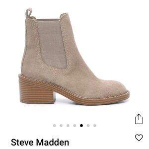 Taupe Suede Chelsea Ankle Boots for Women